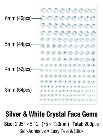 RZXEA™💎 Unprecedented Beauty – Trending Face Crystal Stickers