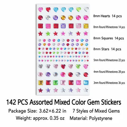 RZXEA™💎 Unprecedented Beauty – Trending Face Crystal Stickers