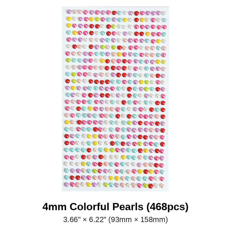 4mm Colorful Pearl Gems
