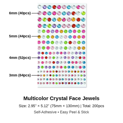 RZXEA™💎 Unprecedented Beauty – Trending Face Crystal Stickers
