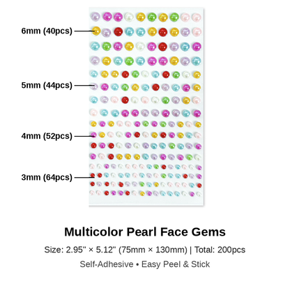 RZXEA™💎 Unprecedented Beauty – Trending Face Crystal Stickers