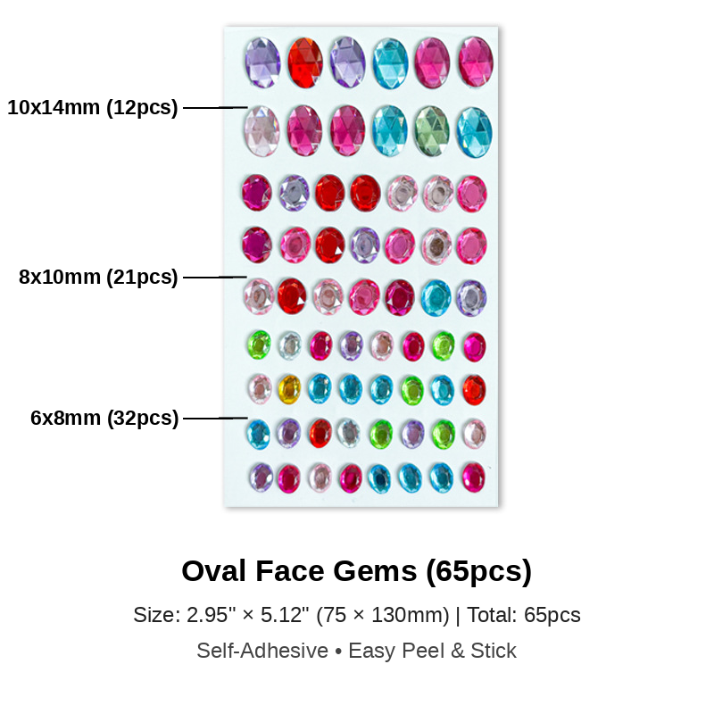 RZXEA™💎 Unprecedented Beauty – Trending Face Crystal Stickers