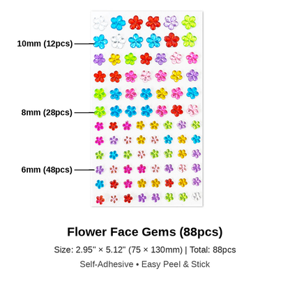 RZXEA™💎 Unprecedented Beauty – Trending Face Crystal Stickers