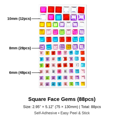RZXEA™💎 Unprecedented Beauty – Trending Face Crystal Stickers