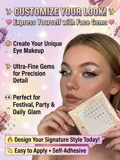 RZXEA™💎 Unprecedented Beauty – Trending Face Crystal Stickers