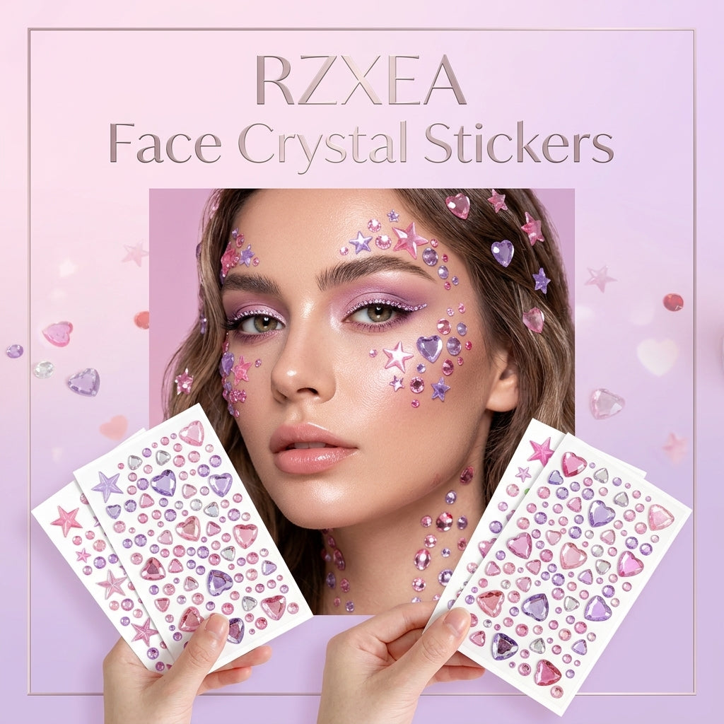 RZXEA™💎 Unprecedented Beauty – Trending Face Crystal Stickers
