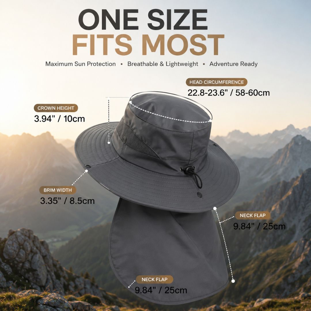 ☀️ Flash Sale  🔥 UPF 50+ Sun Protection Hat With Full Face & Neck Coverage
