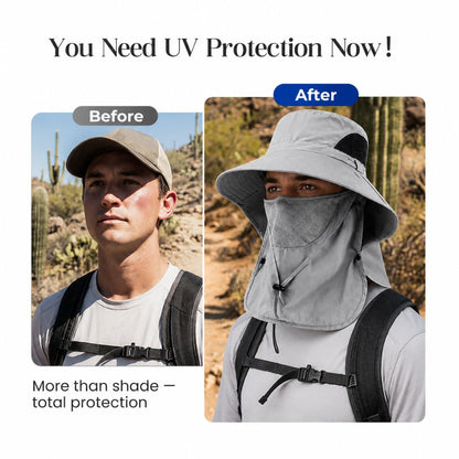 ☀️ Flash Sale  🔥 UPF 50+ Sun Protection Hat With Full Face & Neck Coverage