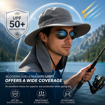 ☀️ Flash Sale  🔥 UPF 50+ Sun Protection Hat With Full Face & Neck Coverage