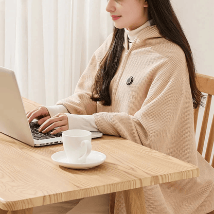 🎄 Best Christmas Gift for Family! ❄️ Stay Warm All Winter — Portable Electric Heated Blanket Shawl