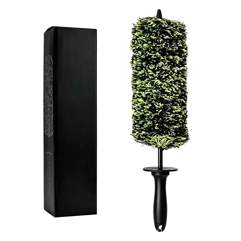 🧼Wheel Barrel Cleaning Brush – Deep Reach Microfiber for Rims, Calipers & Engine Bay