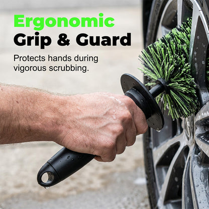 🧼Wheel Barrel Cleaning Brush – Deep Reach Microfiber for Rims, Calipers & Engine Bay