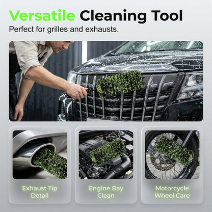 🧼Wheel Barrel Cleaning Brush – Deep Reach Microfiber for Rims, Calipers & Engine Bay