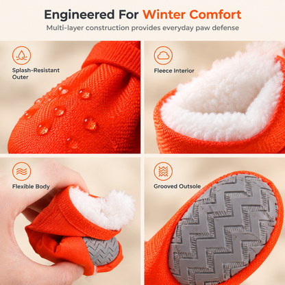 🥳2026 HOT SALE🥳💞50K+ SOLD! 🐕❄️ 50% OFF! Winter Waterproof Dog Boots – plush lined, non-slip, waterproof. Warm & safe paws for winter walks! 🛡️