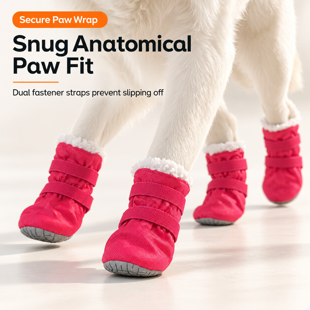 🥳2026 HOT SALE🥳💞50K+ SOLD! 🐕❄️ 50% OFF! Winter Waterproof Dog Boots – plush lined, non-slip, waterproof. Warm & safe paws for winter walks! 🛡️