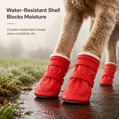🥳2026 HOT SALE🥳💞50K+ SOLD! 🐕❄️ 50% OFF! Winter Waterproof Dog Boots – plush lined, non-slip, waterproof. Warm & safe paws for winter walks! 🛡️