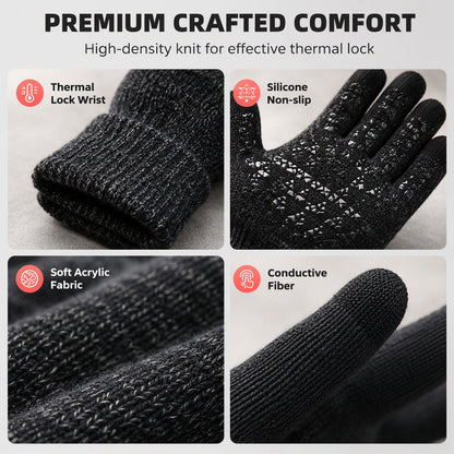 ❄️USB Heated Knit Gloves – Warmth & Touchscreen Ready
