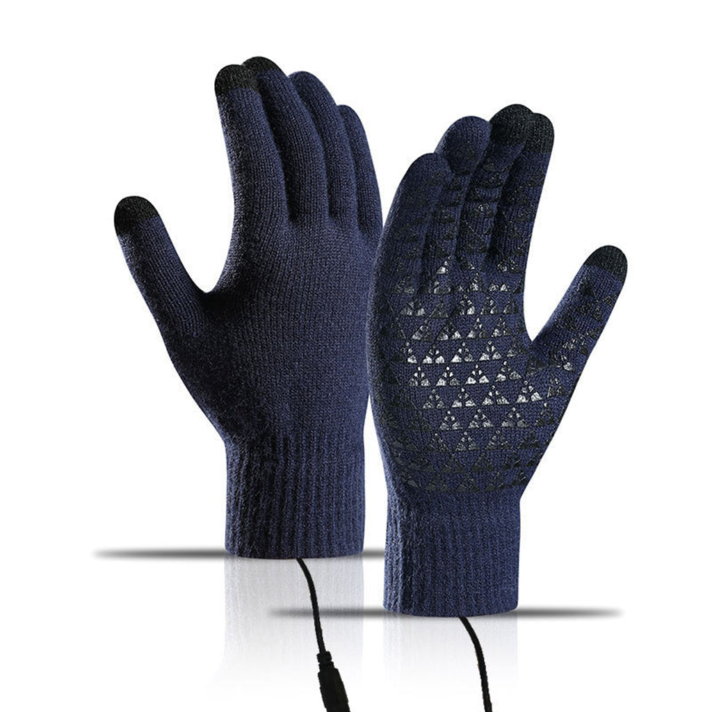 ❄️USB Heated Knit Gloves – Warmth & Touchscreen Ready