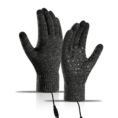 ❄️USB Heated Knit Gloves – Warmth & Touchscreen Ready