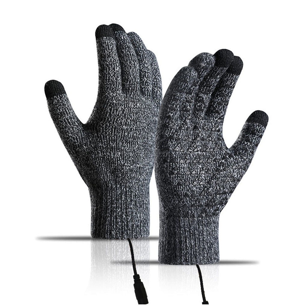❄️USB Heated Knit Gloves – Warmth & Touchscreen Ready