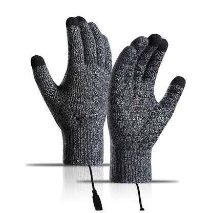 ❄️USB Heated Knit Gloves – Warmth & Touchscreen Ready