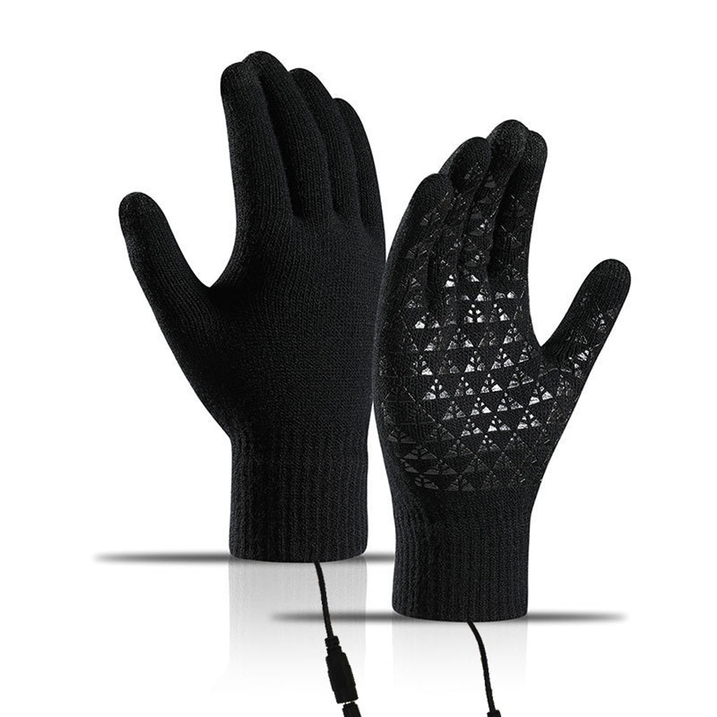 ❄️USB Heated Knit Gloves – Warmth & Touchscreen Ready