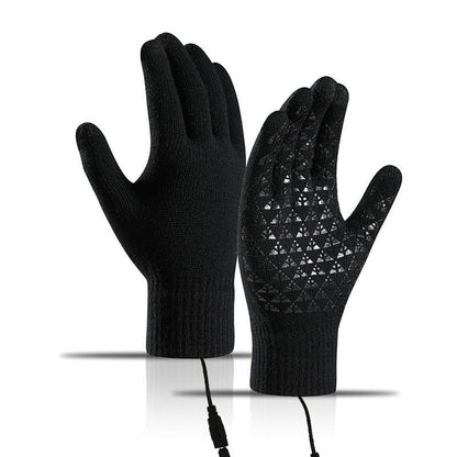 ❄️USB Heated Knit Gloves – Warmth & Touchscreen Ready
