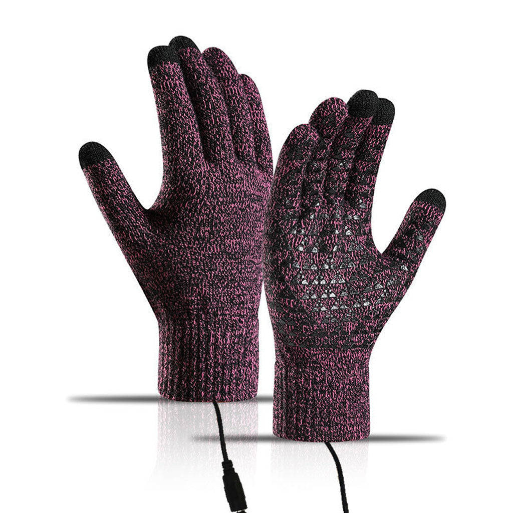 ❄️USB Heated Knit Gloves – Warmth & Touchscreen Ready