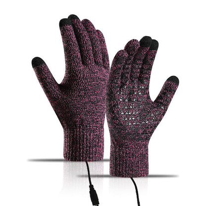 ❄️USB Heated Knit Gloves – Warmth & Touchscreen Ready